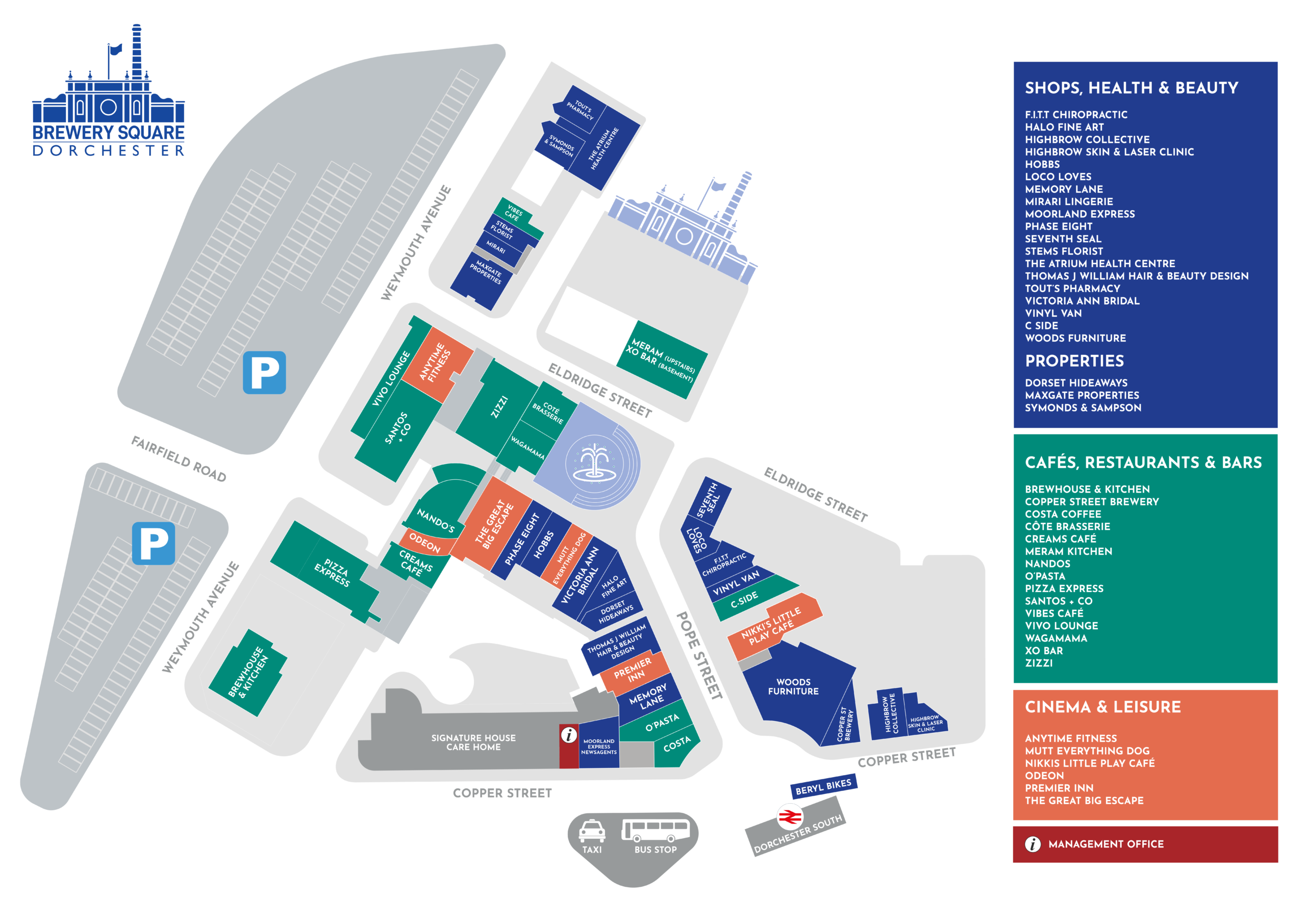 Ground Floor Layout (Brewery Square Map)