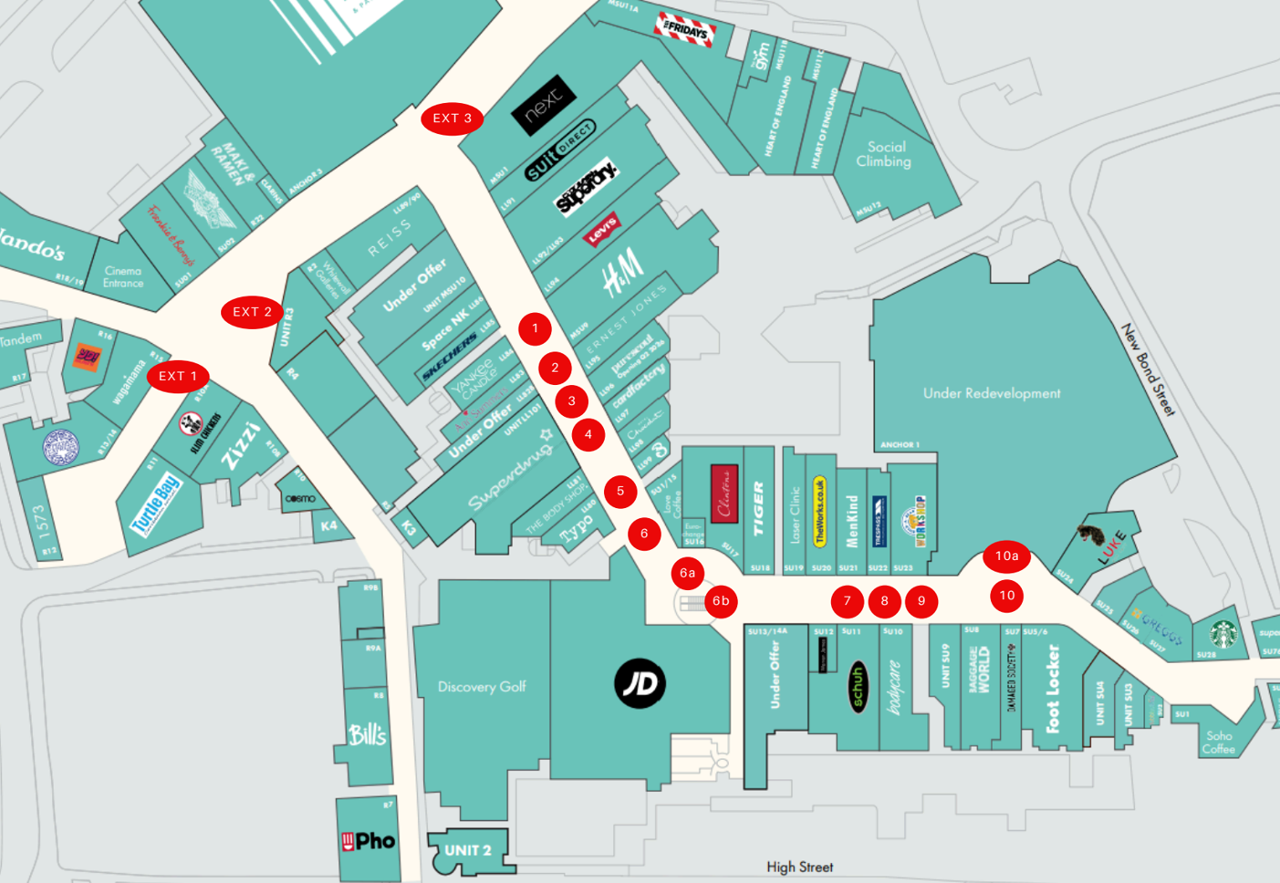 Lower Ground Floor Layout (highcross lower mall)