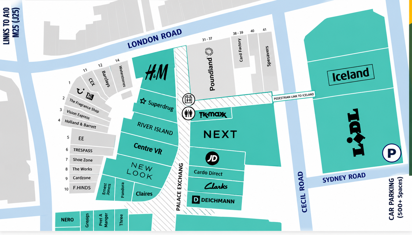 External Retail Park Layout Layout (exchange map)