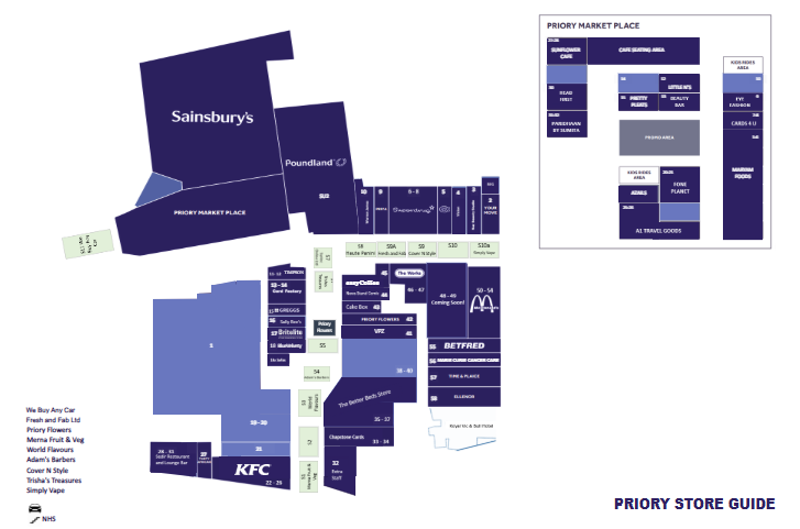 Ground Floor Layout (priory site map )